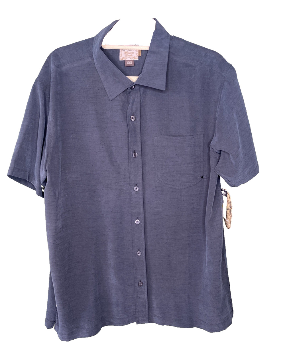 O'Neill Shirt Mens Medium NEW Heritage Short Sleeve Button Up Beach Vacation